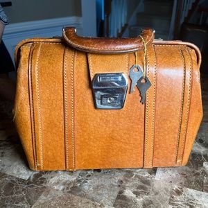 Tan Leather Doctor Bag